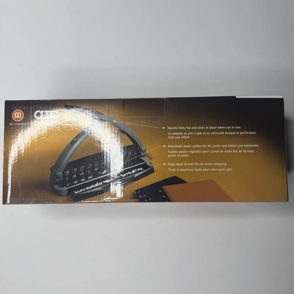 Staples ARC System 11-Hole Desktop Punch, 8-Sheet Capacity Model 40836 *NEW*